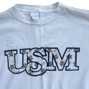 Vtg 1990s USM Southern Mississippi Golden Eagles Tshirt XXL